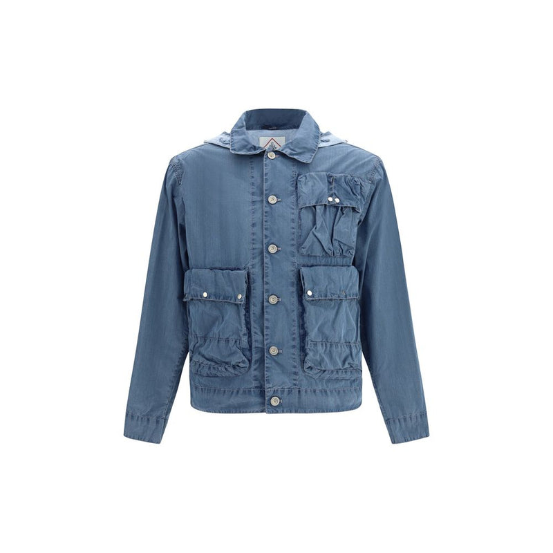 C.P. Company Blue Cotton Full-Length Jacket C.P. Company