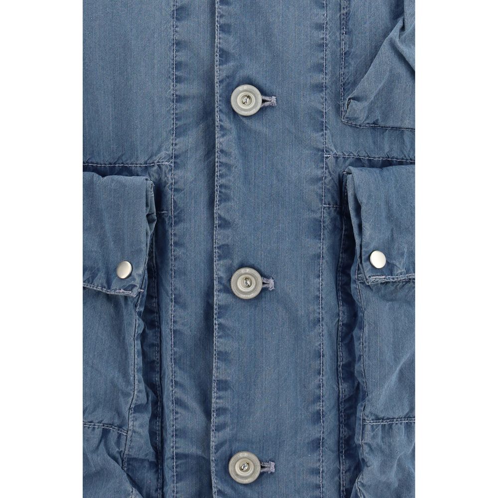 C.P. Company Blue Cotton Full-Length Jacket C.P. Company