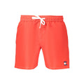 Tommy Hilfiger Rosso Polyester Men's Swim Short Tommy Hilfiger