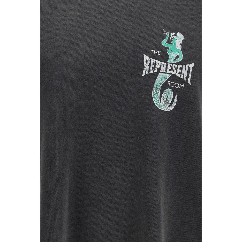 Represent Gray Cotton T-Shirt Represent
