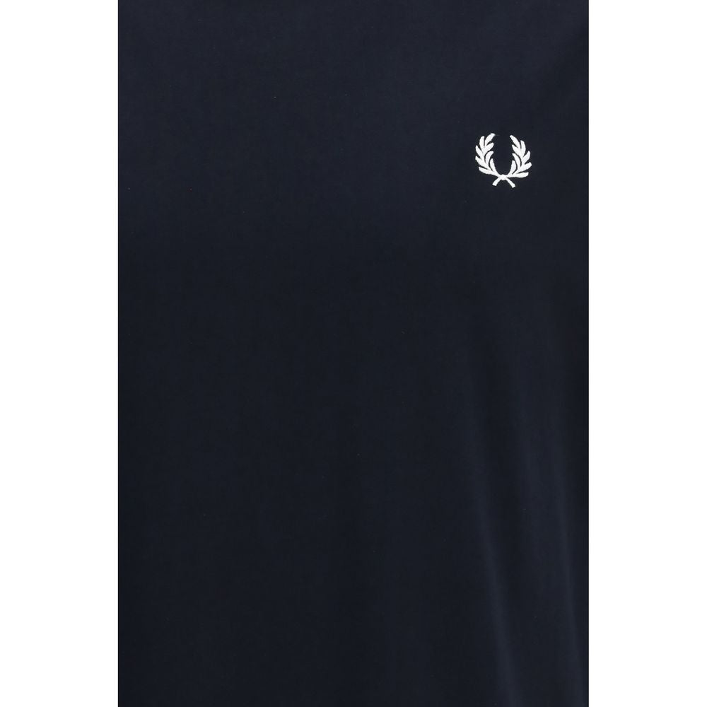 Fred Perry Blue Cotton T-Shirt Fred Perry