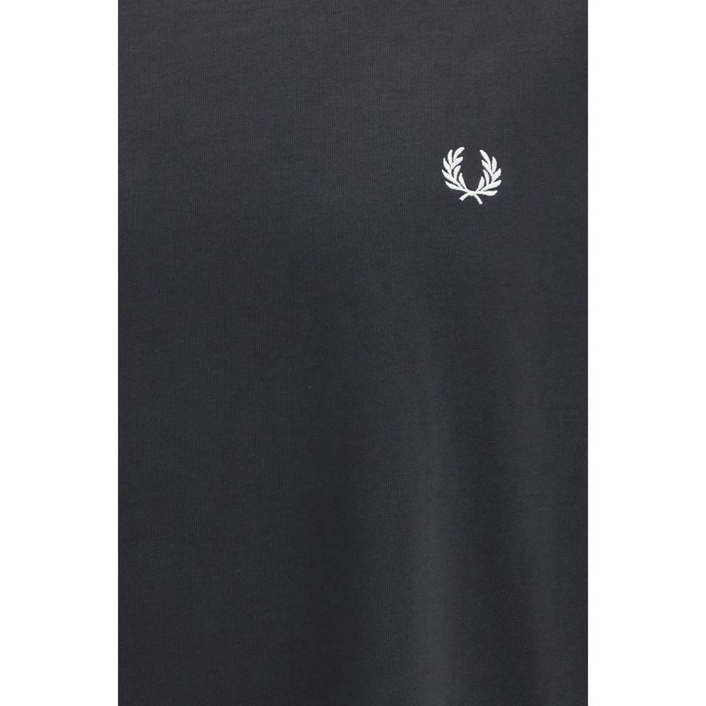 Fred Perry Black Cotton T-Shirt Fred Perry