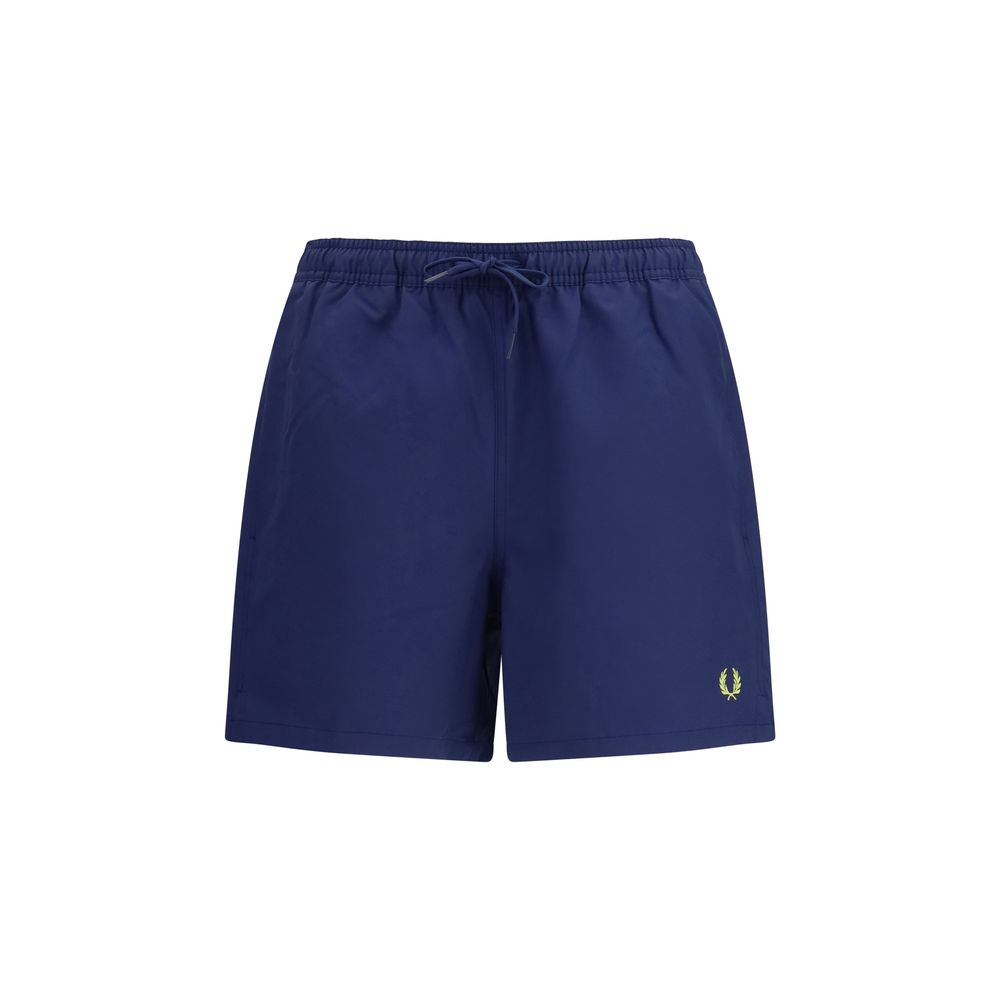Fred Perry Blue Recycled Polyester Shorts Fred Perry