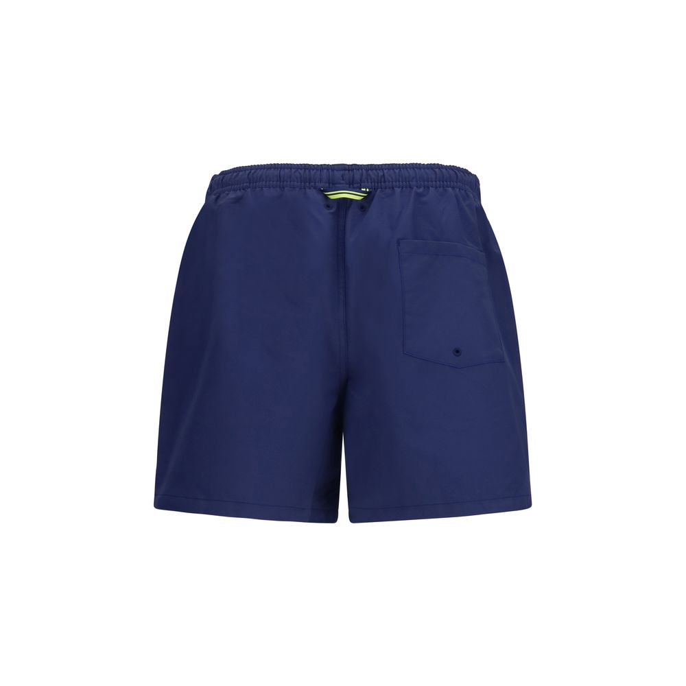 Fred Perry Blue Recycled Polyester Shorts Fred Perry