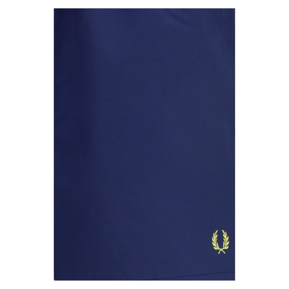 Fred Perry Blue Recycled Polyester Shorts Fred Perry