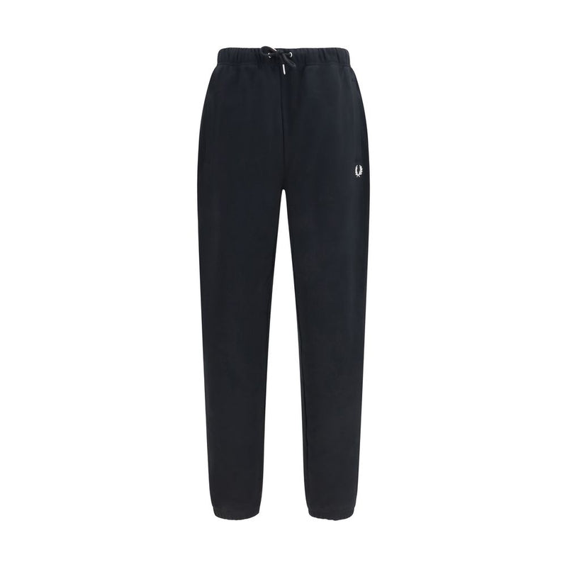 Fred Perry Black Cotton Joggers (Workout Pants) Fred Perry