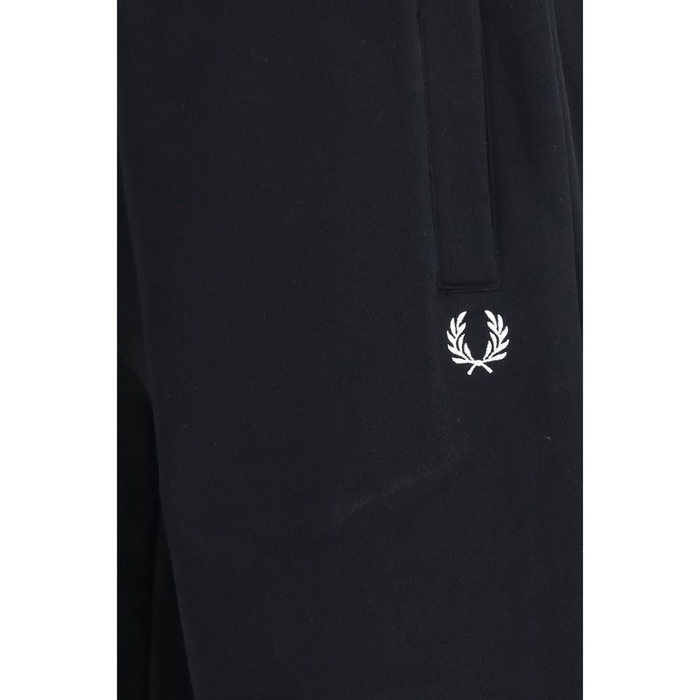 Fred Perry Black Cotton Joggers (Workout Pants) Fred Perry