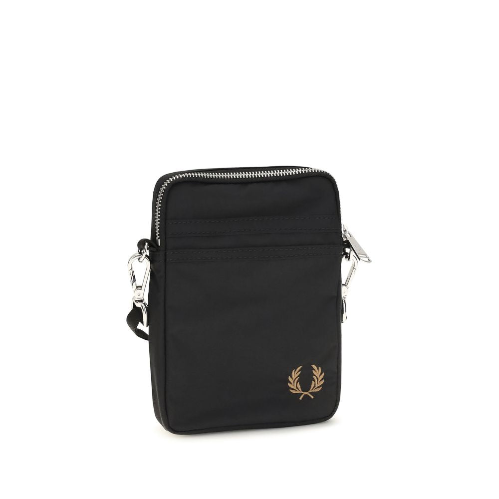 Fred Perry Black Nylon Shoulder Bag Fred Perry