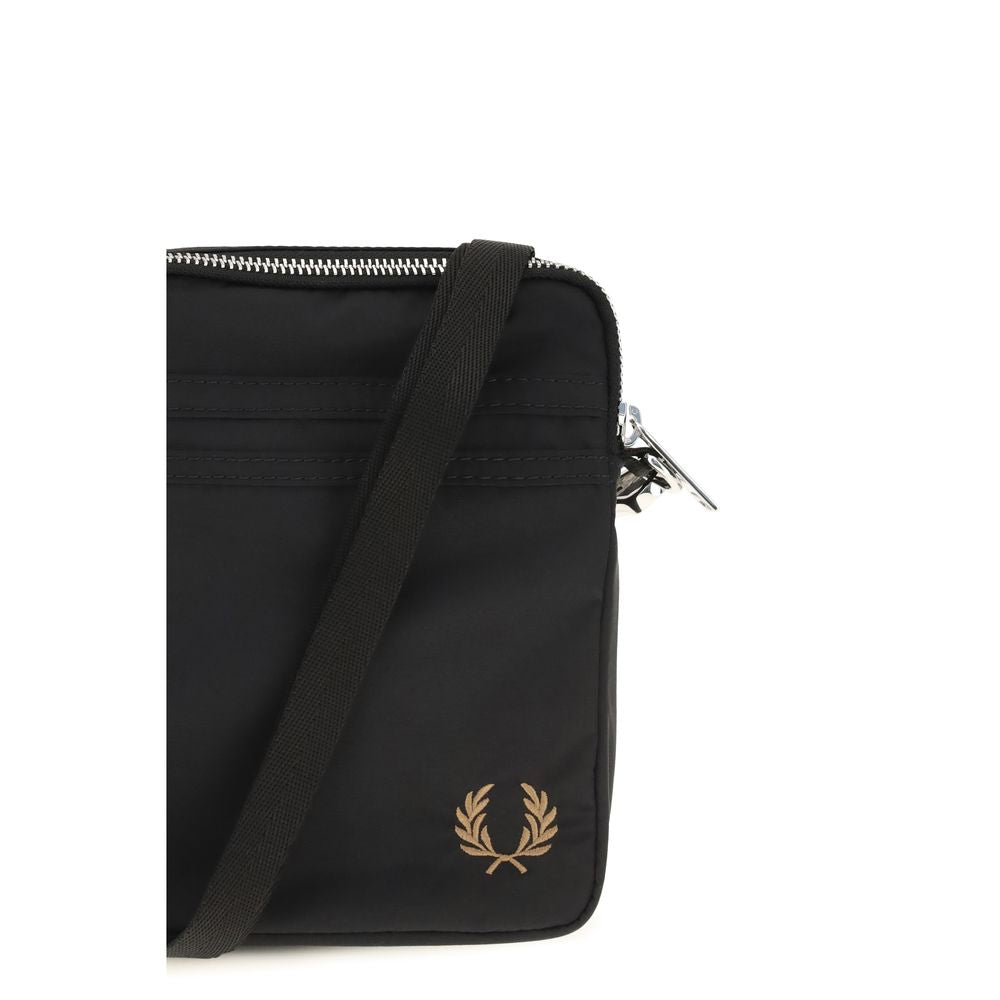 Fred Perry Black Nylon Shoulder Bag Fred Perry