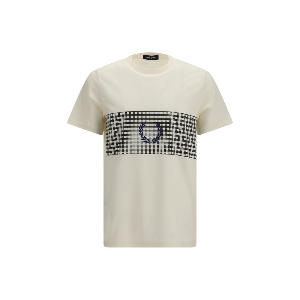 Fred Perry Beige Cotton T-Shirt Fred Perry