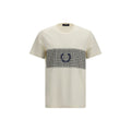 Fred Perry Beige Cotton T-Shirt Fred Perry