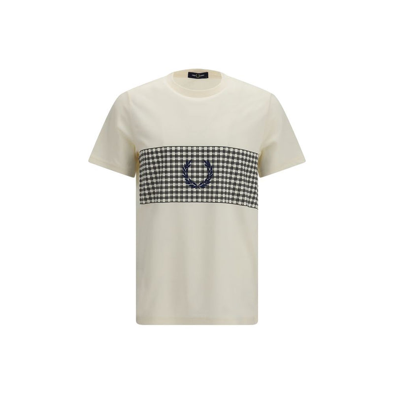 Fred Perry Beige Cotton T-Shirt Fred Perry