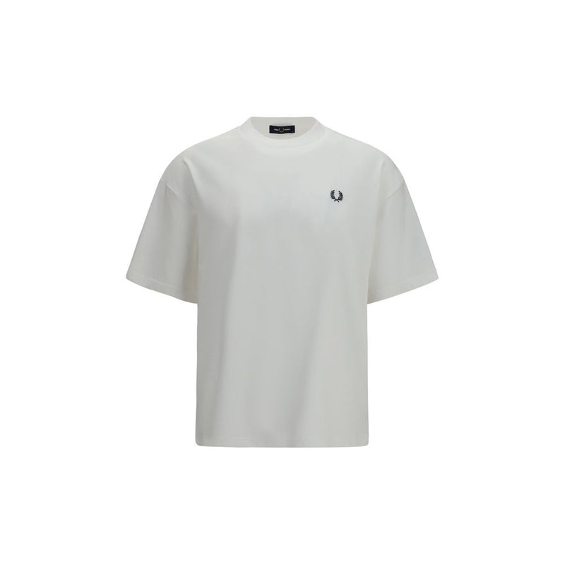 Fred Perry White Cotton T-Shirt Fred Perry