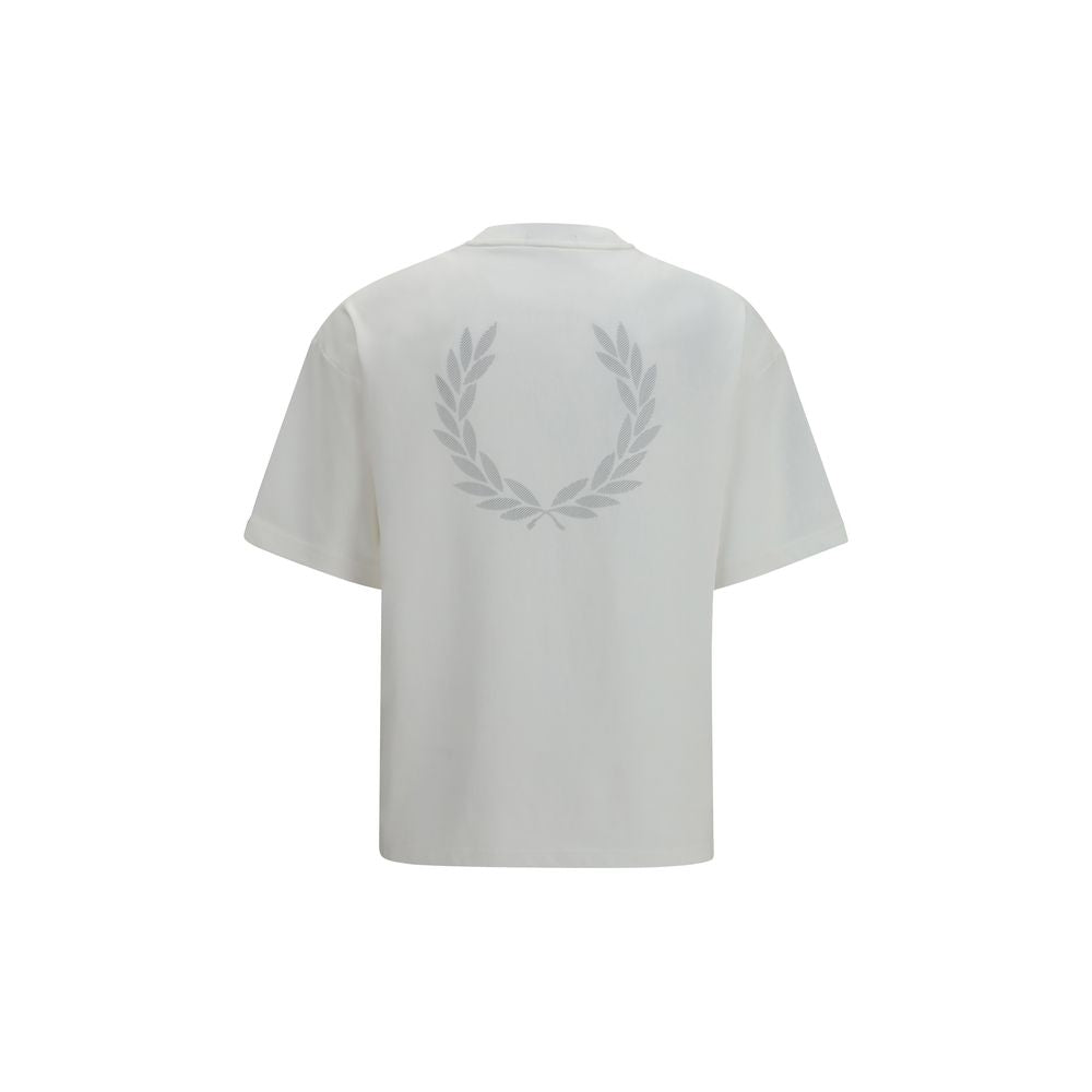 Fred Perry White Cotton T-Shirt Fred Perry