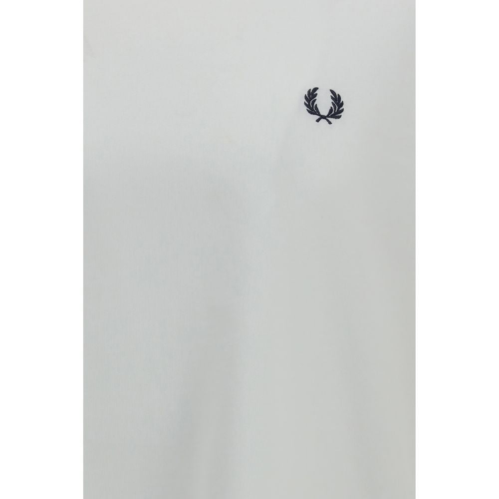 Fred Perry White Cotton T-Shirt Fred Perry