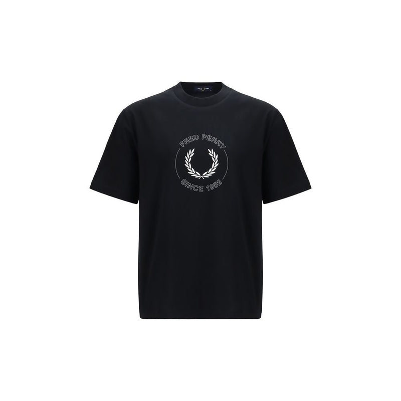 Fred Perry Black Cotton T-Shirt Fred Perry