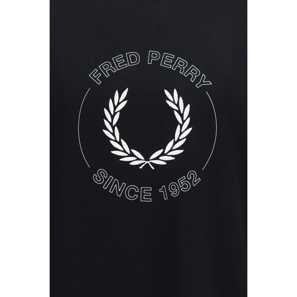 Fred Perry Black Cotton T-Shirt Fred Perry