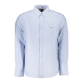 Tommy Hilfiger Azzurro Cotton Men's Shirt Tommy Hilfiger