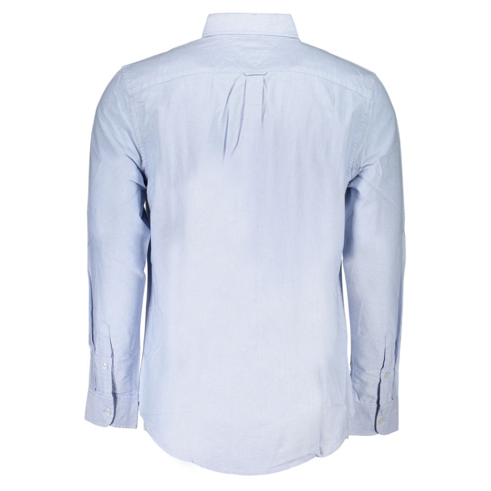 Tommy Hilfiger Azzurro Cotton Men's Shirt Tommy Hilfiger