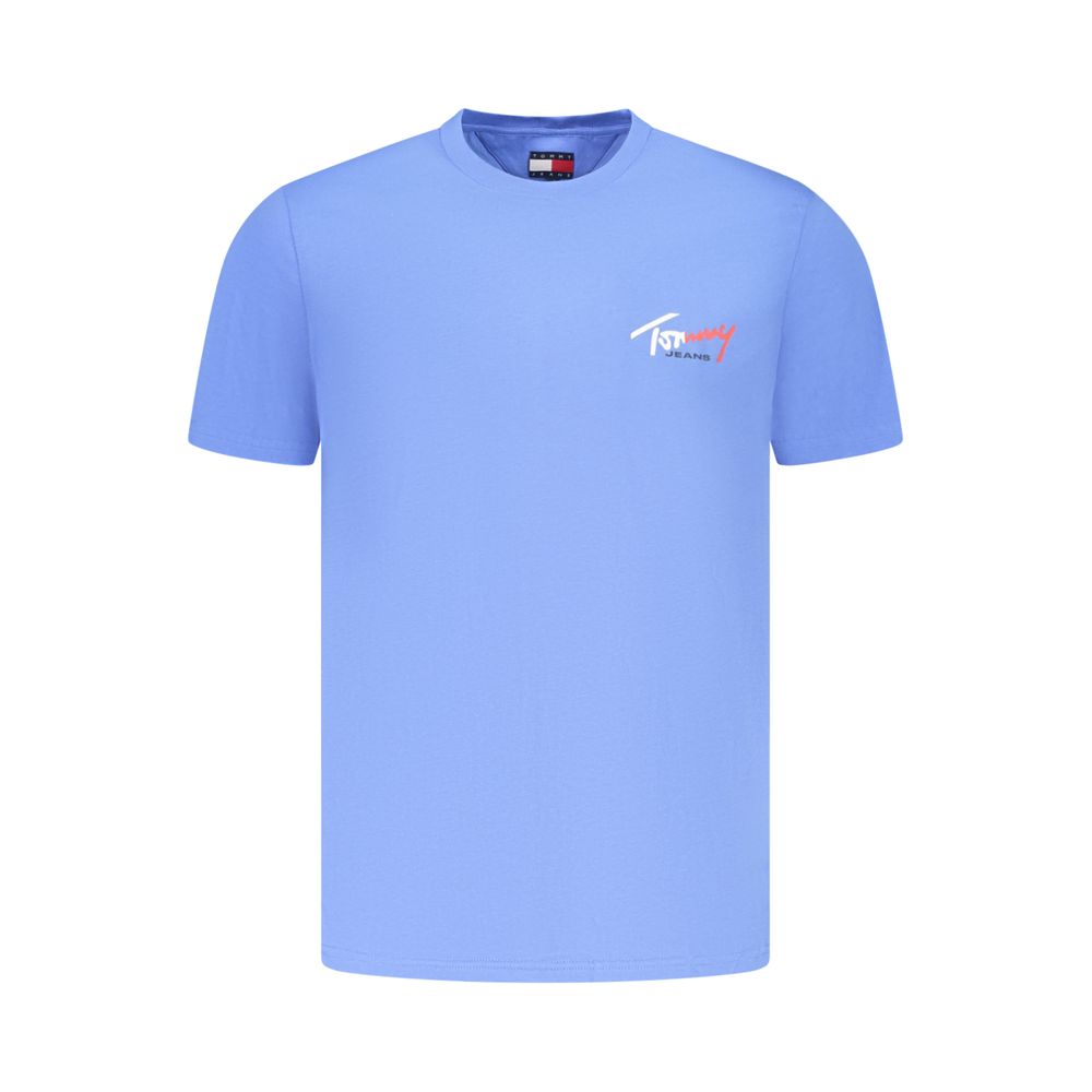 Tommy Hilfiger Azzurro Cotton Uomo T-Shirt Tommy Hilfiger