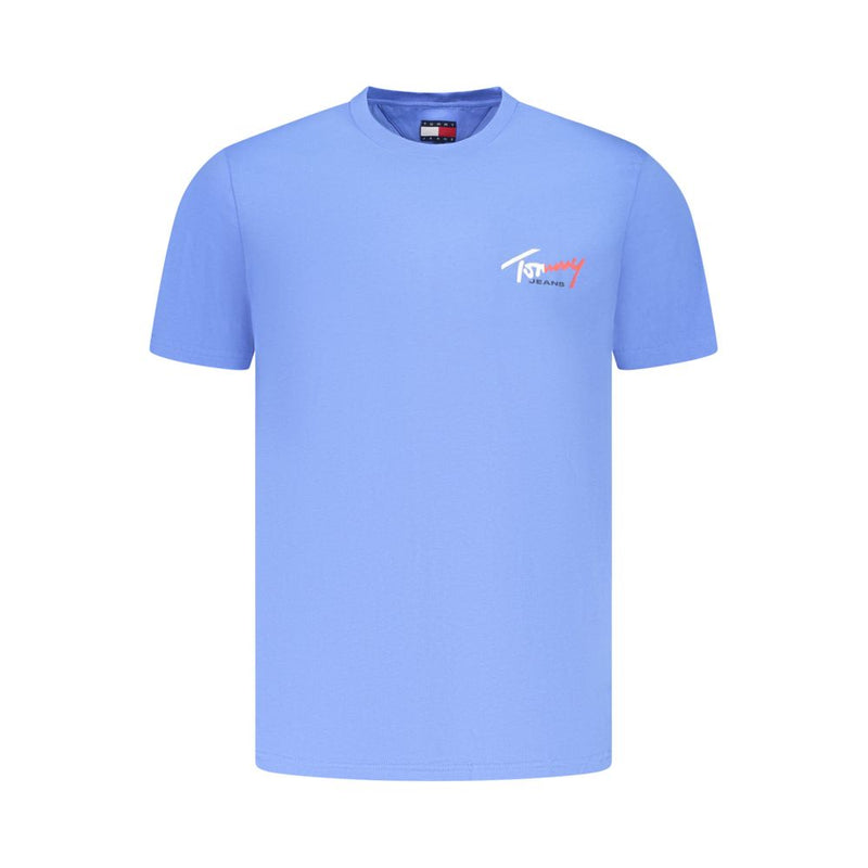Tommy Hilfiger Azzurro Cotton Uomo T-Shirt Tommy Hilfiger