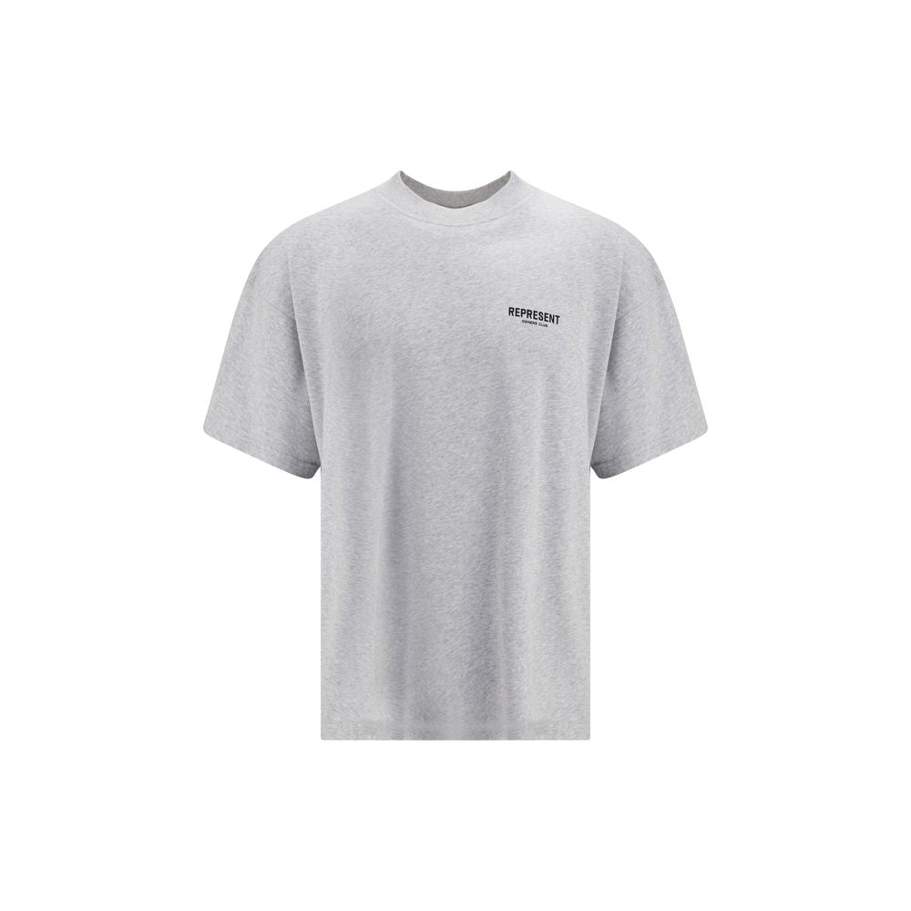 Represent Gray Cotton T-Shirt Represent