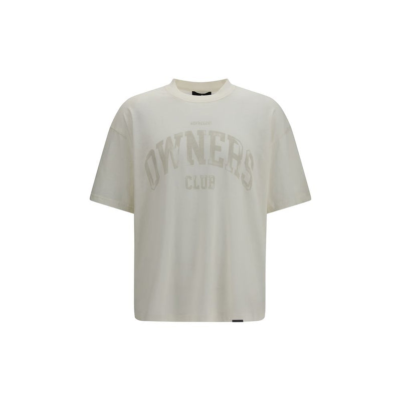 Represent White Cotton T-Shirt Represent