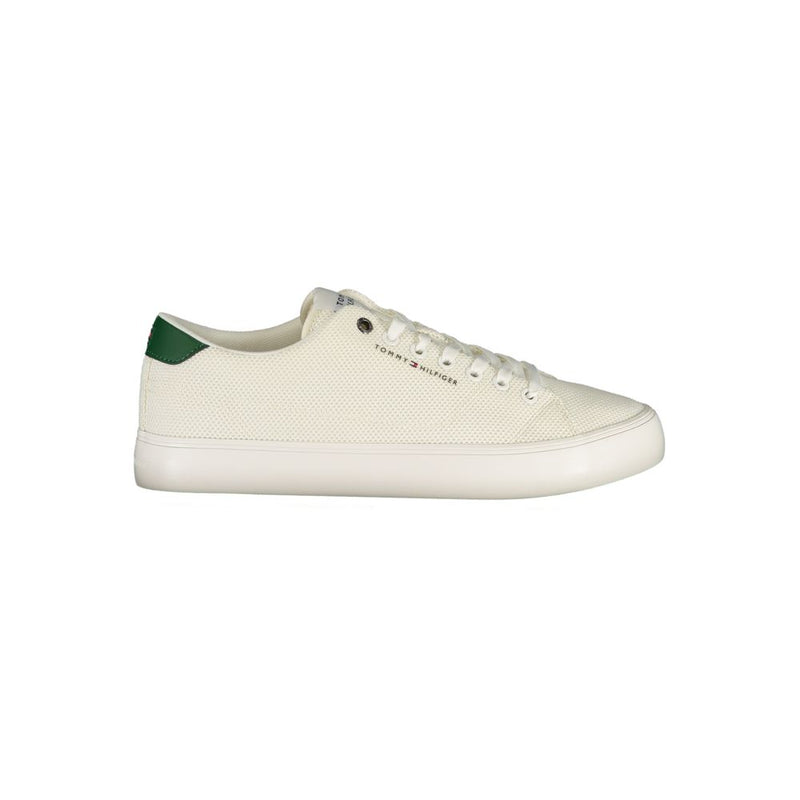 Tommy Hilfiger Bianco Polyester Men's Sneaker Tommy Hilfiger