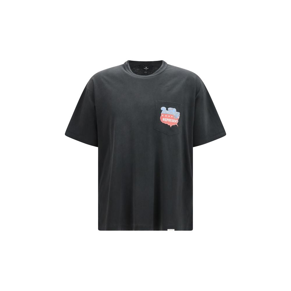 Represent Gray Cotton T-Shirt Represent