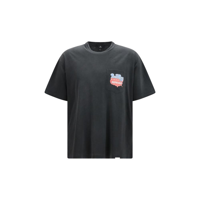 Represent Gray Cotton T-Shirt Represent