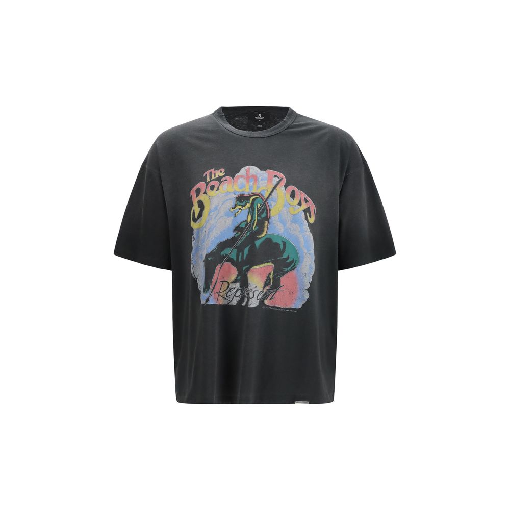Represent Gray Cotton T-Shirt Represent