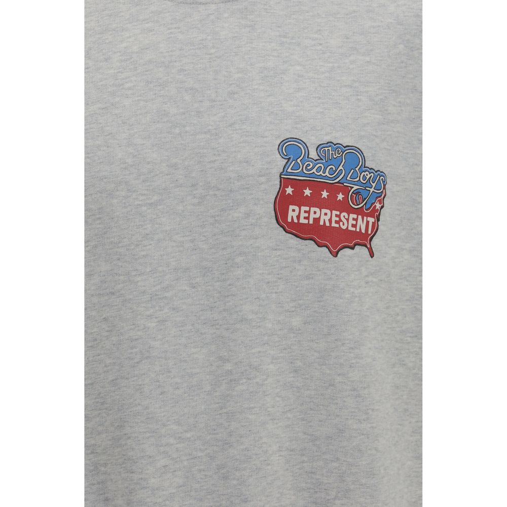 Represent Gray Cotton Sweatshirt Represent