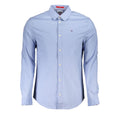 Tommy Hilfiger Azure Cotton Men's Shirt Tommy Hilfiger