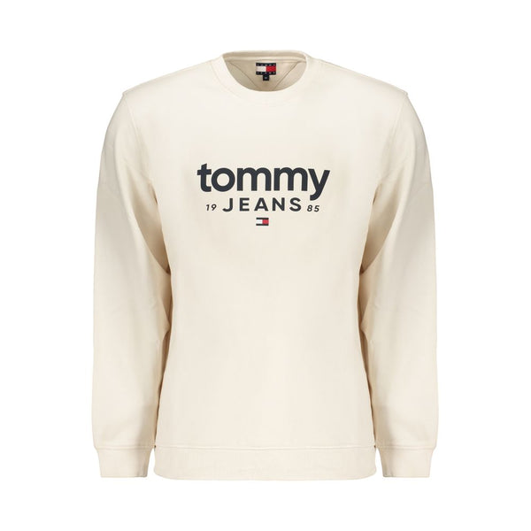 Tommy Hilfiger White Cotton Men's Sweatshirt Tommy Hilfiger