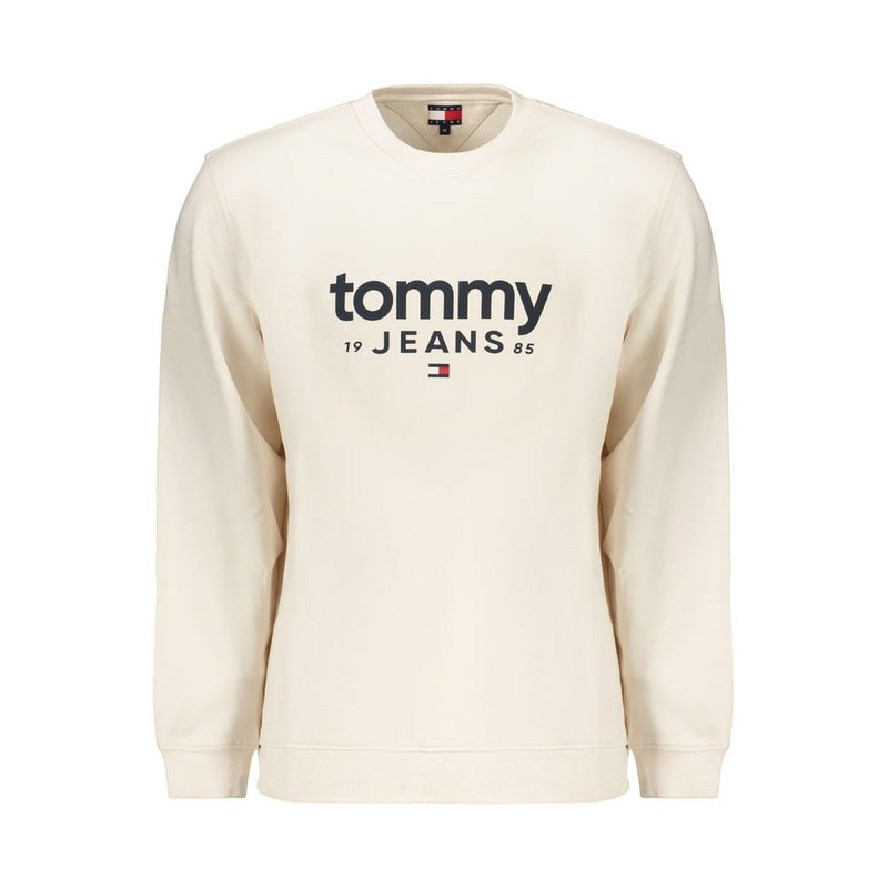 Tommy Hilfiger White Cotton Men's Sweatshirt Tommy Hilfiger