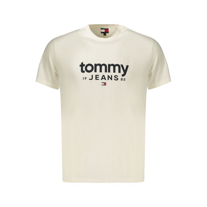 Tommy Hilfiger Bianco Cotton Men's T-Shirt Tommy Hilfiger