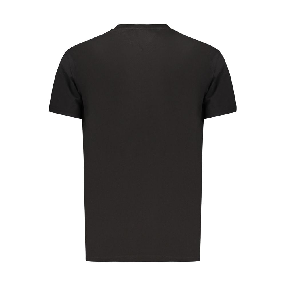 Tommy Hilfiger Black Cotton Mens T-Shirt Tommy Hilfiger