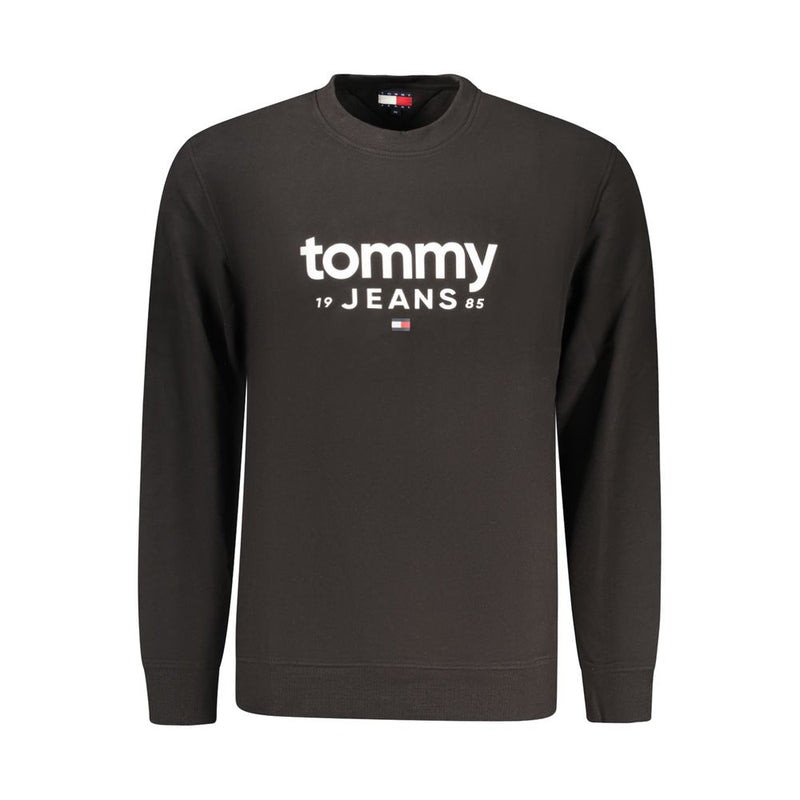 Tommy Hilfiger Black Cotton Men's Sweatshirt Tommy Hilfiger