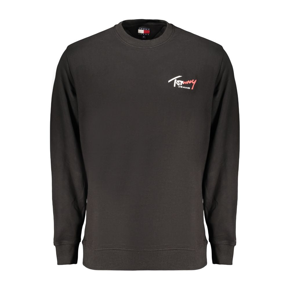 Tommy Hilfiger Black Cotton Men's Sweatshirt Tommy Hilfiger