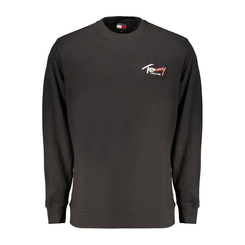 Tommy Hilfiger Black Cotton Men's Sweatshirt Tommy Hilfiger