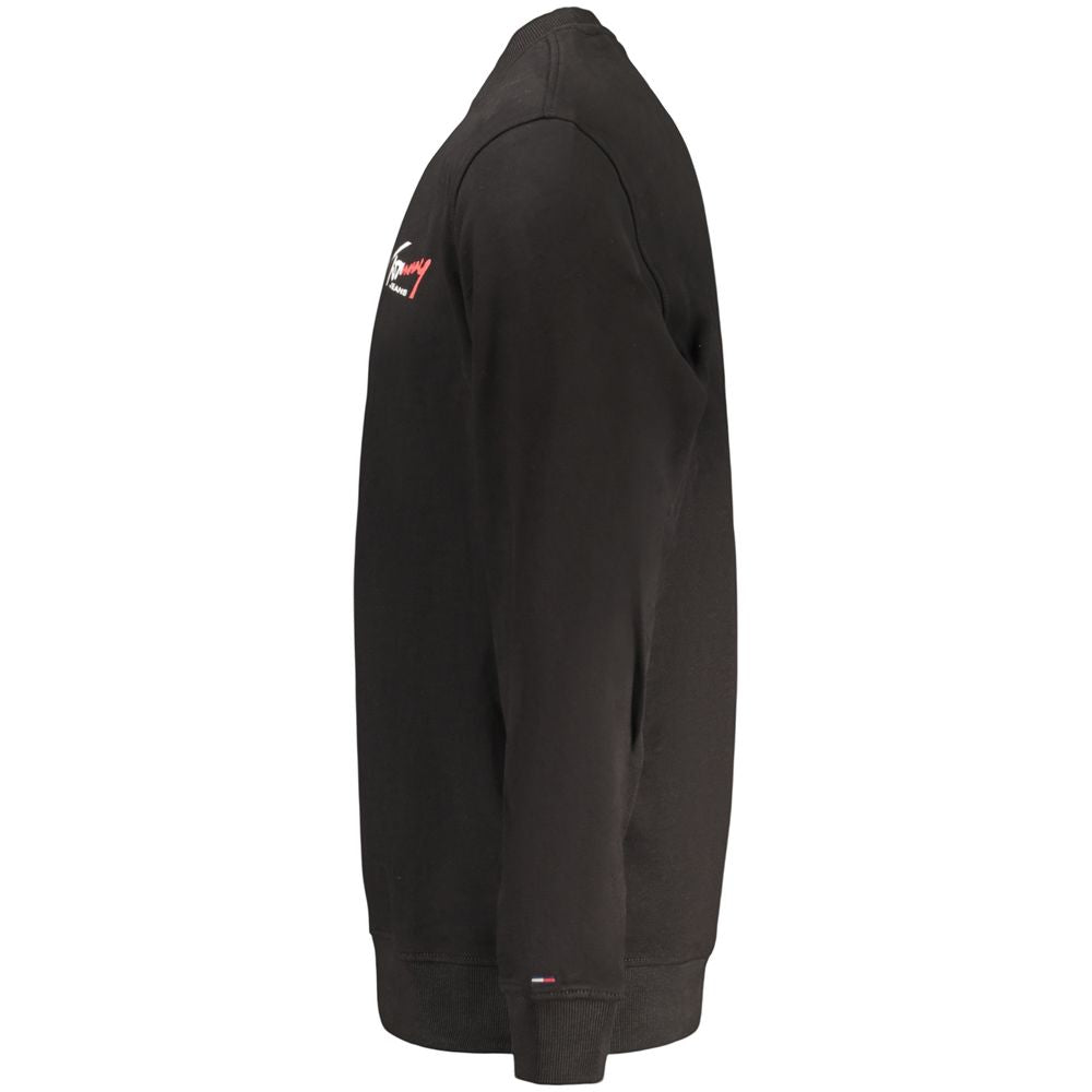 Tommy Hilfiger Black Cotton Men's Sweatshirt Tommy Hilfiger