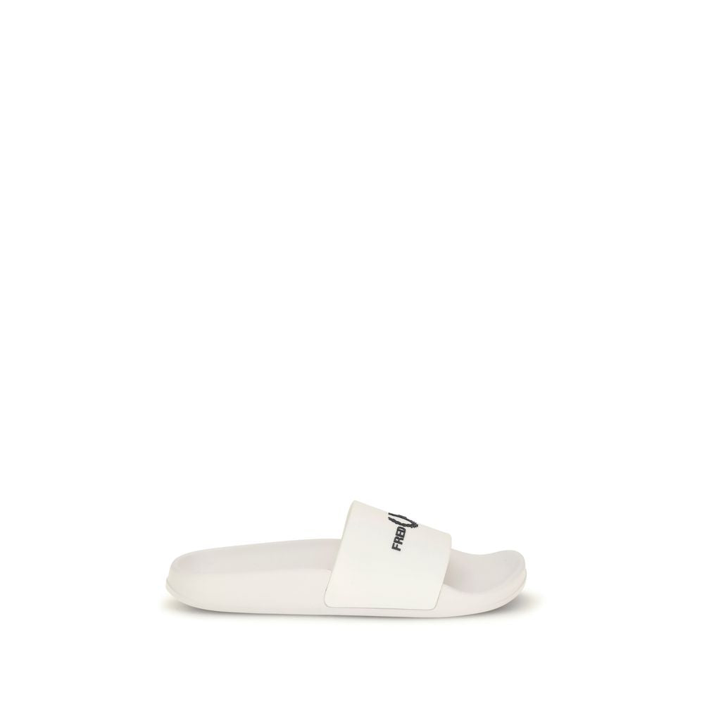Fred Perry White Rubber Sandals Fred Perry