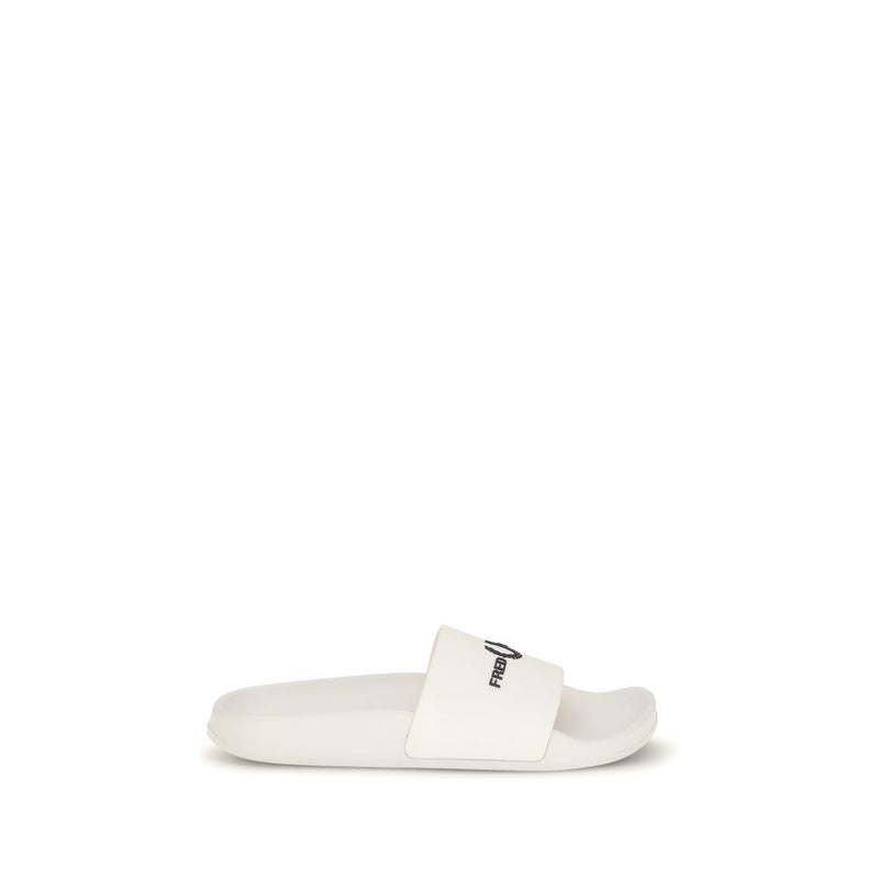 Fred Perry White Rubber Sandals Fred Perry