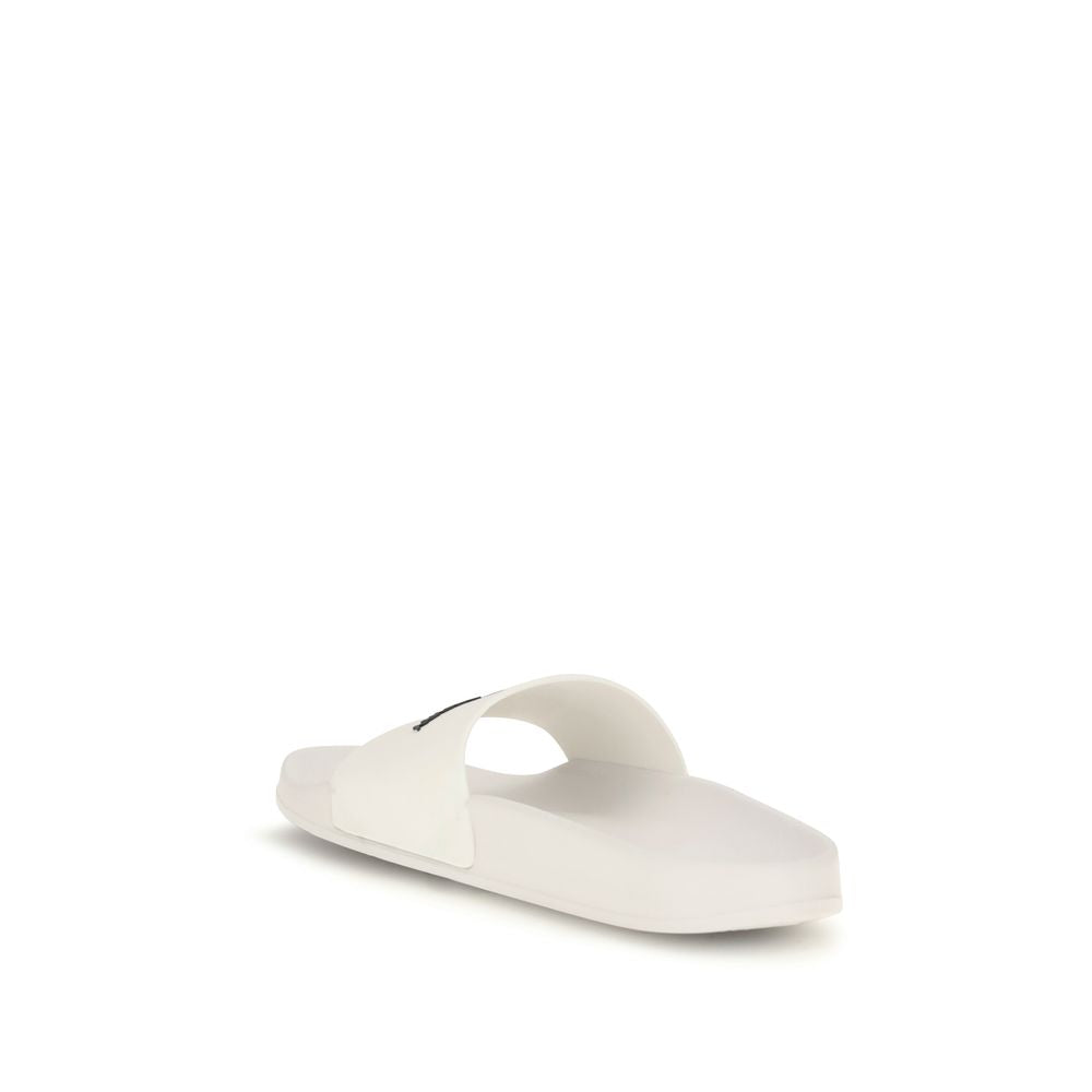 Fred Perry White Rubber Sandals Fred Perry