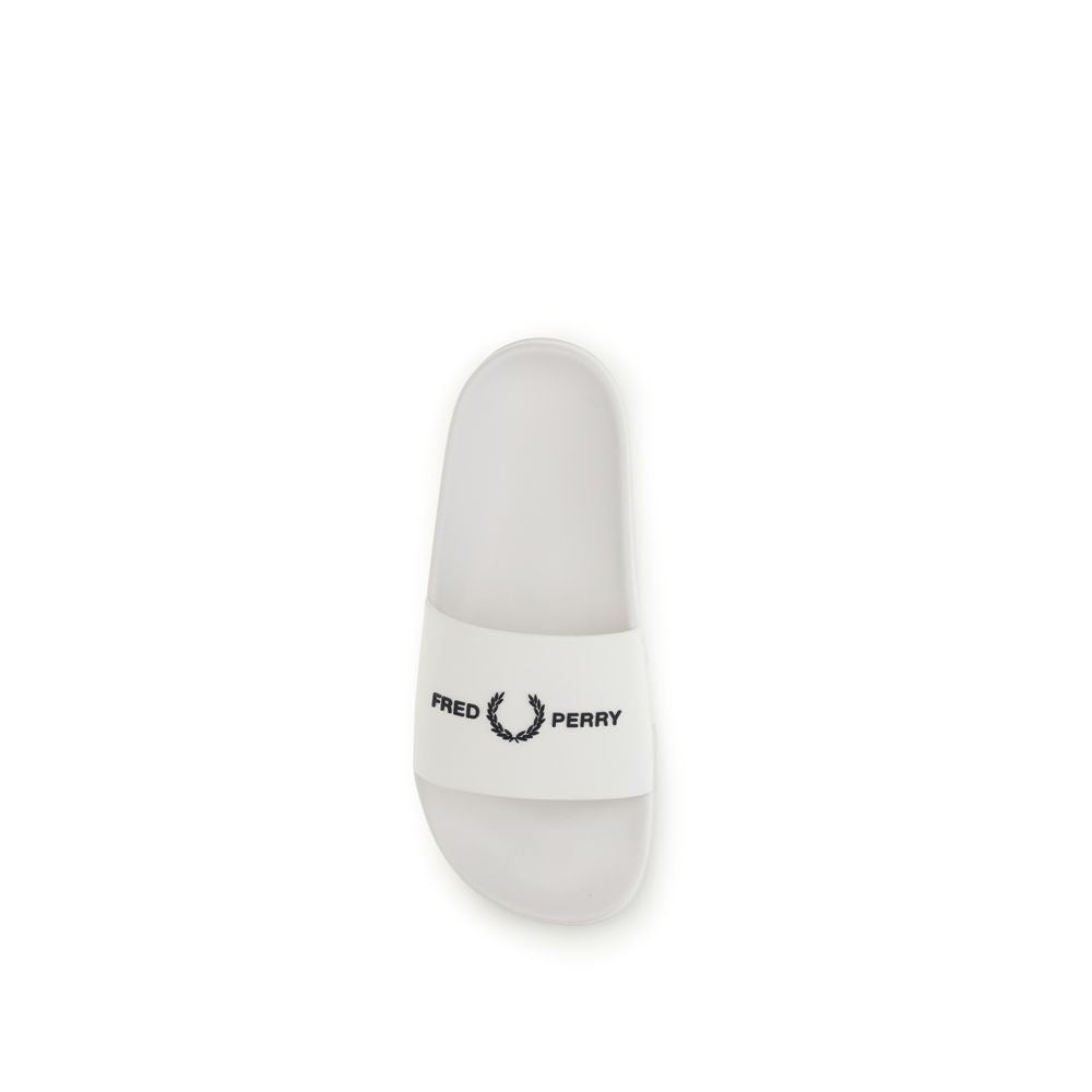 Fred Perry White Rubber Sandals Fred Perry