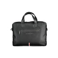 Tommy Hilfiger Black Polyurethane Men's Briefcase Tommy Hilfiger