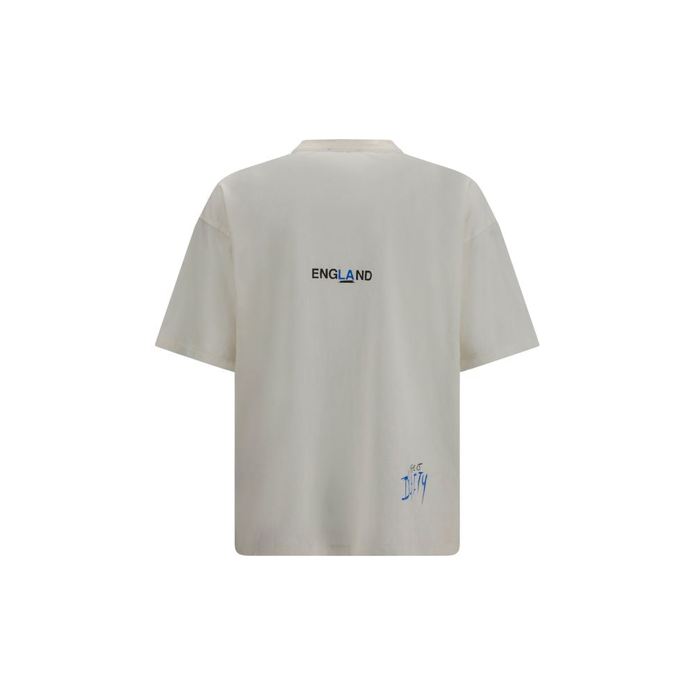 Represent Beige Cotton T-Shirt Represent