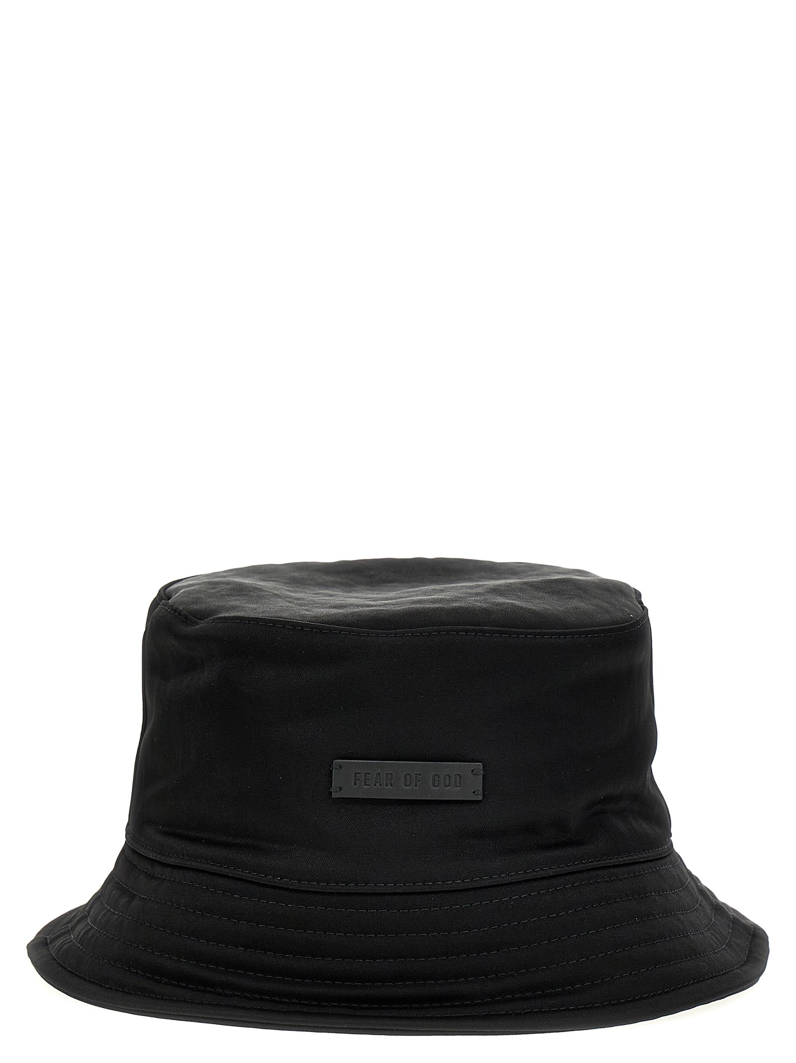 Fear Of God Black Polyamide Bucket Hat Fear Of God