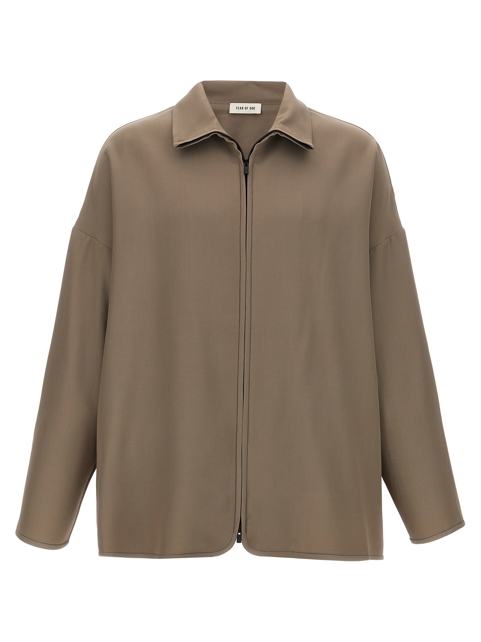 Fear Of God Beige Virgin Wool Full-Length Jacket Fear Of God