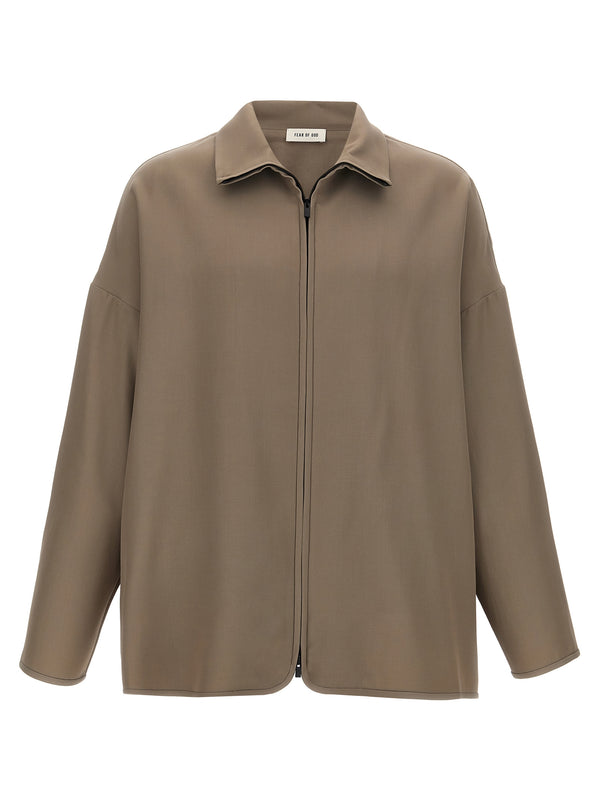 Fear Of God Beige Virgin Wool Full-Length Jacket Fear Of God